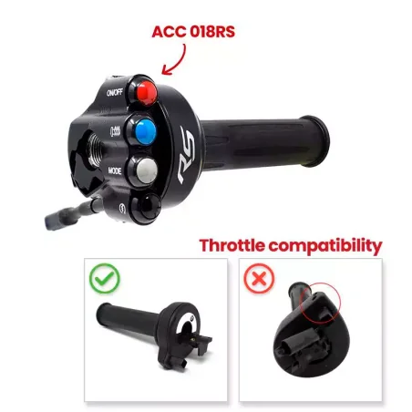 JETPRIME JP ACC 018 GS CONTROL DE GAS CON PANEL DE PULSADORES JETPRIME INTEGRADO BMW RS