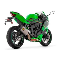 ARROW Pista Komplettauspuff nicht zugelassen in Titan mit Titankrümmern für KAWASAKI ZX-4R / RR 2024 2