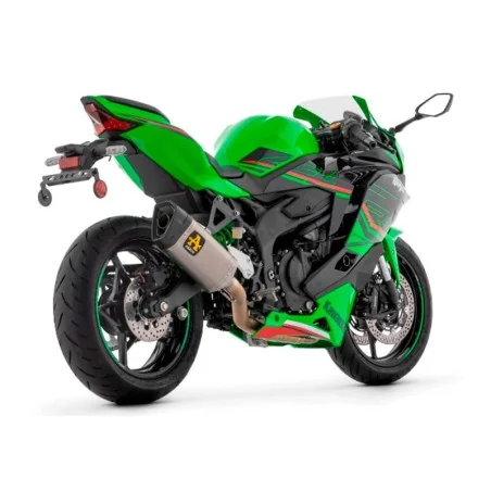ARROW Pista Komplettauspuff nicht zugelassen in Titan mit Titankrümmern für KAWASAKI ZX-4R / RR 2024