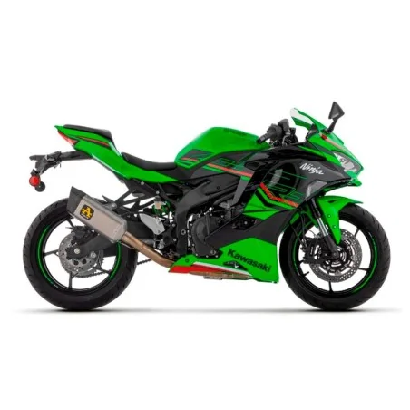 ARROW Pista Komplettauspuff nicht zugelassen in Titan mit Titankrümmern für KAWASAKI ZX-4R / RR 2024