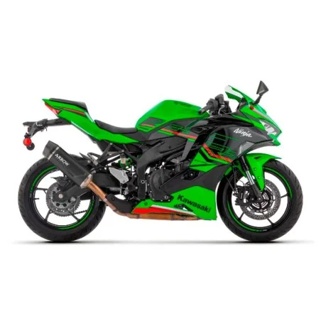 Escape ARROW Indy Race homologado en aluminio negro para KAWASAKI ZX-4R / RR 2024