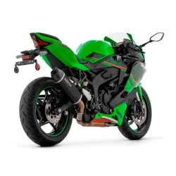 ARROW Indy Race-Auspuff zugelassen in schwarzem Aluminium für KAWASAKI ZX-4R / RR 2024 2