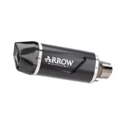 ARROW Indy Race-Auspuff zugelassen in schwarzem Aluminium für KAWASAKI ZX-4R / RR 2024