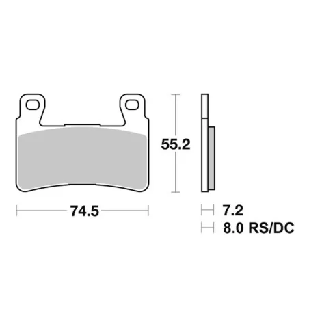 Pastillas de freno SBS P734-RST SINTER