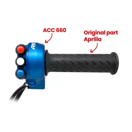 JETPRIME JP ACC 660 B Ananasbeschleuniger JETPRIME TWIST GRIP BLAU APRILIA RS 660 / TUONO 660 2020-2021