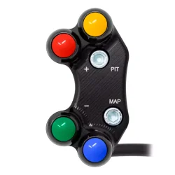 JETPRIME JP SPS MK601Y Racing-Lenkerschalter links für Yamaha YZF-R6 RACE 2021–2024