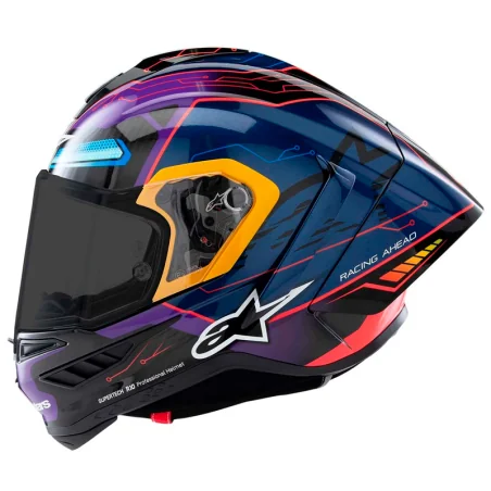 Casco ALPINESTARS Supertech R10 Martinator LE Blue / Purple / Red