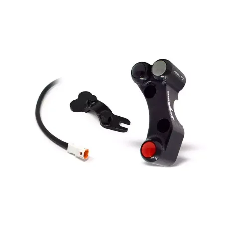 Interruptor de manillar izquierdo JETPRIME Superbike para BMW S 1000 RR 2015-2018 (para panel I2M) con abrazadera BRSX