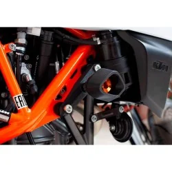Protectores anti caída anti shock Street Defender EVOTECH para KTM 690 SMC R 2019-2024 / Husqvarna 701 SM 2