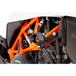 Protectores anti caída anti shock Street Defender EVOTECH para KTM 690 SMC R 2019-2024 / Husqvarna 701 SM