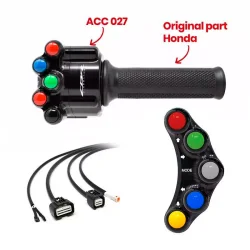 JETPRIME JP ACC PLSR 027 Racing-Lenkerschalter-Kit links + JETPRIME-Gashebel für Honda CBR 1000 RR-R