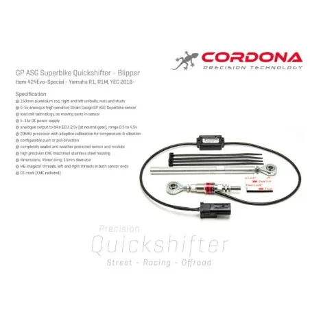 KIT DE CAMBIO ELECTRÓNICO + BLIPPER CORDONA YAMAHA R1 / GYTR 2018-2024