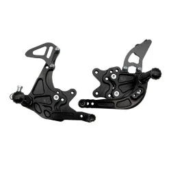 ESTRIBERAS TRASERAS ARAÑA PLEGABLES AJUSTABLES SUZUKI GSX-R 600 / 750 2011-2017