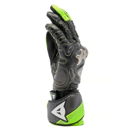 DAINESE VOLLES METALLHANDSCHUHE 6 SCHWARZ / WEISS / LAVA-ROT