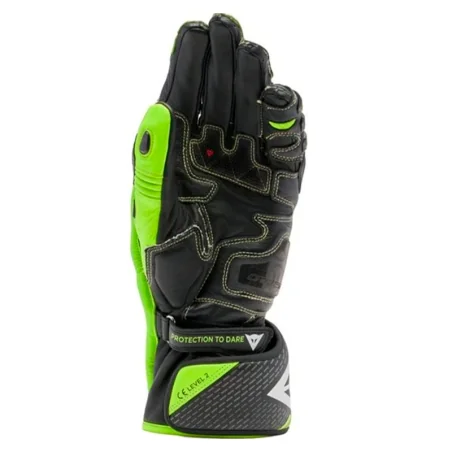 DAINESE VOLLES METALLHANDSCHUHE 6 SCHWARZ / WEISS / LAVA-ROT