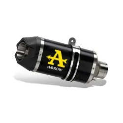 Indy-Race-Aluminiumauspuff mit dunklem Carbonboden für Honda CBR600RR 2024
