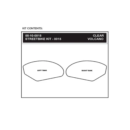 STOMPGRIP Volcano Klebeset für Motorrad HONDA VTR1000 01-06