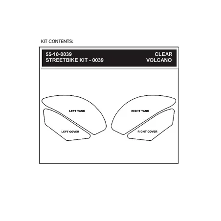 STOMPGRIP Kawasaki-650R 09-11 Motorrad-Klebeset
