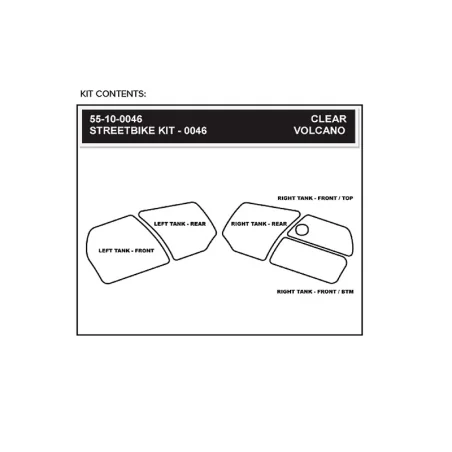 STOMPGRIP Motorrad-Selbstkleben kit KAWASAKI CONTEST 1400 GTR 10-19