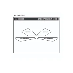 STOMPGRIP Kit de adhesivos para moto KAWASAKI KLX 250 09-19 2