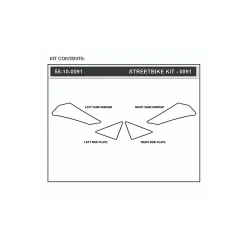 STOMPGRIP Kit de adhesivos para moto YAMAHA WR 250 R 11-15 y WR 250 X 08-15 2
