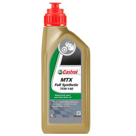 Aceite de transmisión de moto Castrol MTX Full Synthetic 75w140 1L
