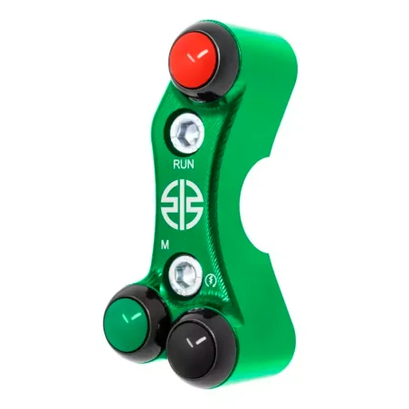 JETPRIME JP PLD 034 V Piña Izquierda Racing 3 botones Jetprime KAWASAKI NINJA H2 / R VERDE