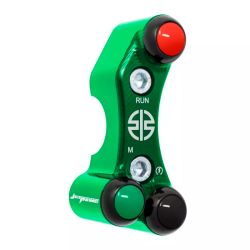 JETPRIME JP PLD 034 V Piña Izquierda Racing 3 botones Jetprime KAWASAKI NINJA H2 / R VERDE 2