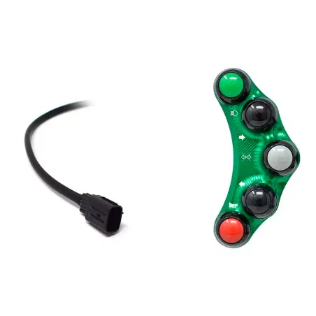 JETPRIME JP PLS 034 V Piña Izquierda Racing 8 botones Jetprime KAWASAKI NINJA H2 R 2015-2023 VERDE