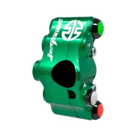 JETPRIME JP PLS 034 V Piña Izquierda Racing 8 botones Jetprime KAWASAKI NINJA H2 R 2015-2023 VERDE
