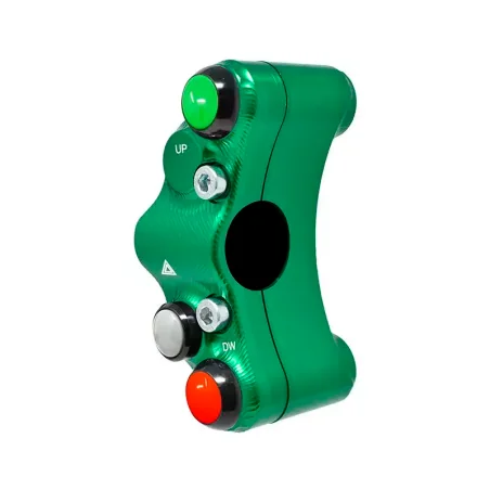 JETPRIME JP PLS 034 V Piña Izquierda Racing 8 botones Jetprime KAWASAKI NINJA H2 R 2015-2023 VERDE
