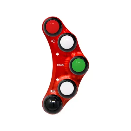 JETPRIME JP PLS 002 R Piña Izquierda Racing 6 botones Jetprime MV AGUSTA F3 / F4 ROJO