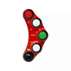 JETPRIME JP PLS 017 R Piña Izquierda Racing 8 botones Jetprime HONDA CBR 1000 RR FIREBLADE / SP 2017-2019 ROJO 2