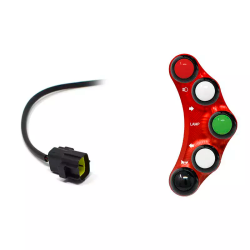 JETPRIME JP PLS 007 R Piña Izquierda Racing 7 botones Jetprime DUCATI 848 ROJO