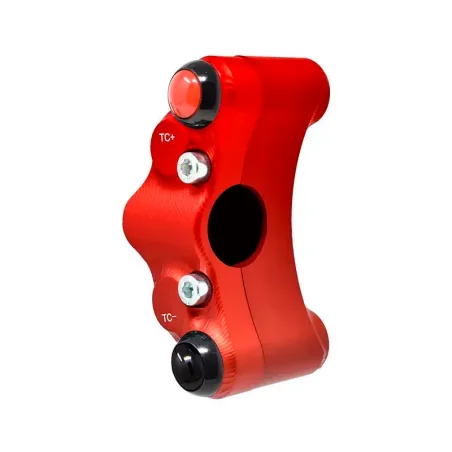 JETPRIME JP PLSR 660 R Piña Izquierda carretera 7 botones JETPRIME APRILIA RS 660 2020-2022 ROJO
