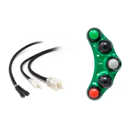 JETPRIME JP PLS 024 V Piña Izquierda 5 botones JETPRIME KAWASAKI NINJA 400 2018-2024 VERDE