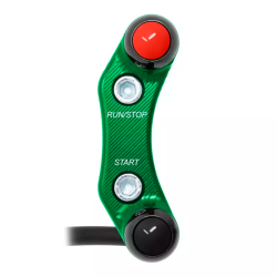 JETPRIME JP PLD 024 V Piña derecha calle 2 botones Jetprime KAWASAKI NINJA 400 2018-2024 VERDE