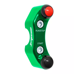 JETPRIME JP PLD 024 V Piña derecha calle 2 botones Jetprime KAWASAKI NINJA 400 2018-2024 VERDE 2