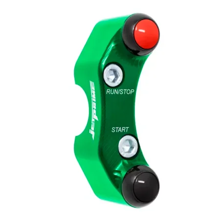 JETPRIME JP PLDB 024 V Piña Izquierda Racing 2 botones Jetprime KAWASAKI NINJA 400 2018-2024 VERDE