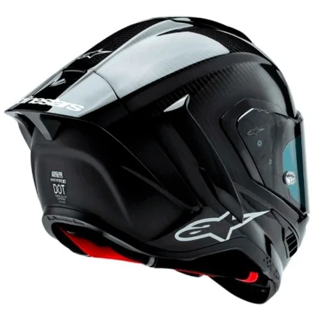 ALPINESTARS SUPERTECH R10 SOLID ECE 06 SCHWARZER CARBON-HELM
