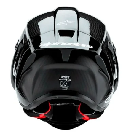 Casco ALPINESTARS SUPERTECH R10 SOLID ECE 06 CASCO DE CARBONO NEGRO