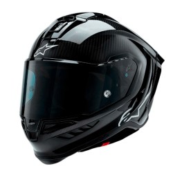 ALPINESTARS SUPERTECH R10 SOLID ECE 06 SCHWARZER CARBON-HELM