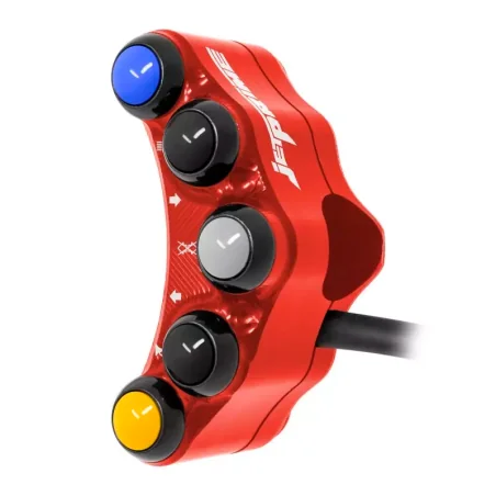 JETPRIME JP PLS 028 R Piña Izquierda Versión Calle 7 botones JETPRIME BMW S 1000 RR / HP4 ROJO