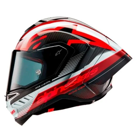 Casco ALPINESTARS SUPERTECH R10 EQUIPO ECE 06 RED-BLACK-BLACK-BLACK-WHITE
