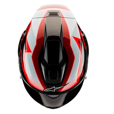 Casco ALPINESTARS SUPERTECH R10 EQUIPO ECE 06 RED-BLACK-BLACK-BLACK-WHITE