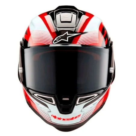Casco ALPINESTARS SUPERTECH R10 EQUIPO ECE 06 RED-BLACK-BLACK-BLACK-WHITE