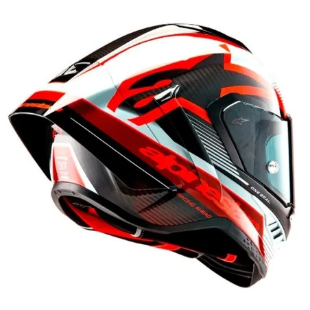 Casco ALPINESTARS SUPERTECH R10 EQUIPO ECE 06 RED-BLACK-BLACK-BLACK-WHITE