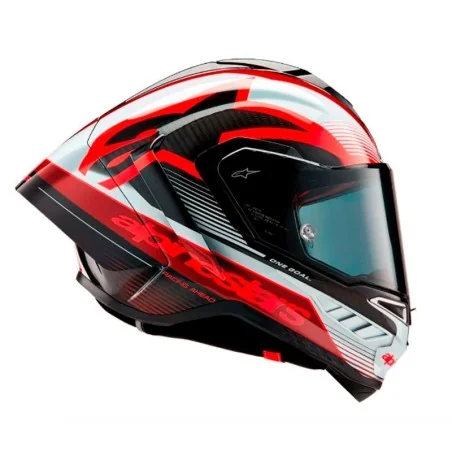 Casco ALPINESTARS SUPERTECH R10 EQUIPO ECE 06 RED-BLACK-BLACK-BLACK-WHITE