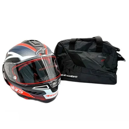 Helm ALPINESTARS SUPERTECH R10 EQUIPMENT ECE 06 ROT-BLAU-BLAU-WEIß
