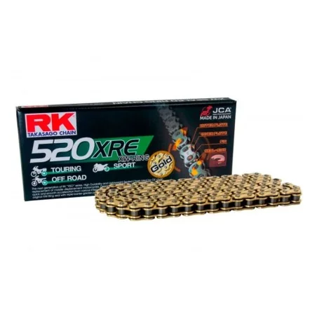 Cadena de transmisión RK XRE 520/525/530 Dorada